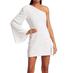 Retrofete Gloria Sequin One-Sleeve Mini Size M